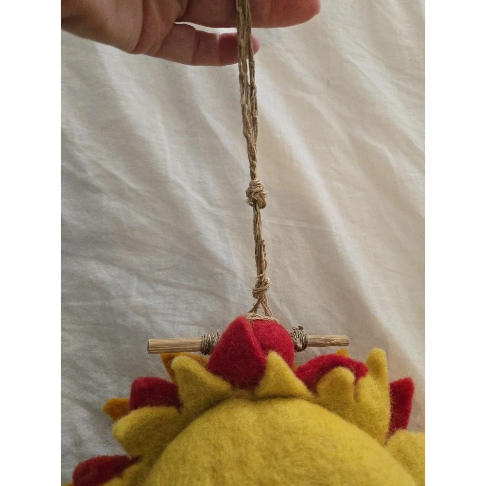 Wild Wooliies Sun Birdhouse Small Birds Wool Felt Fair Trade Nepal DZI Handmade